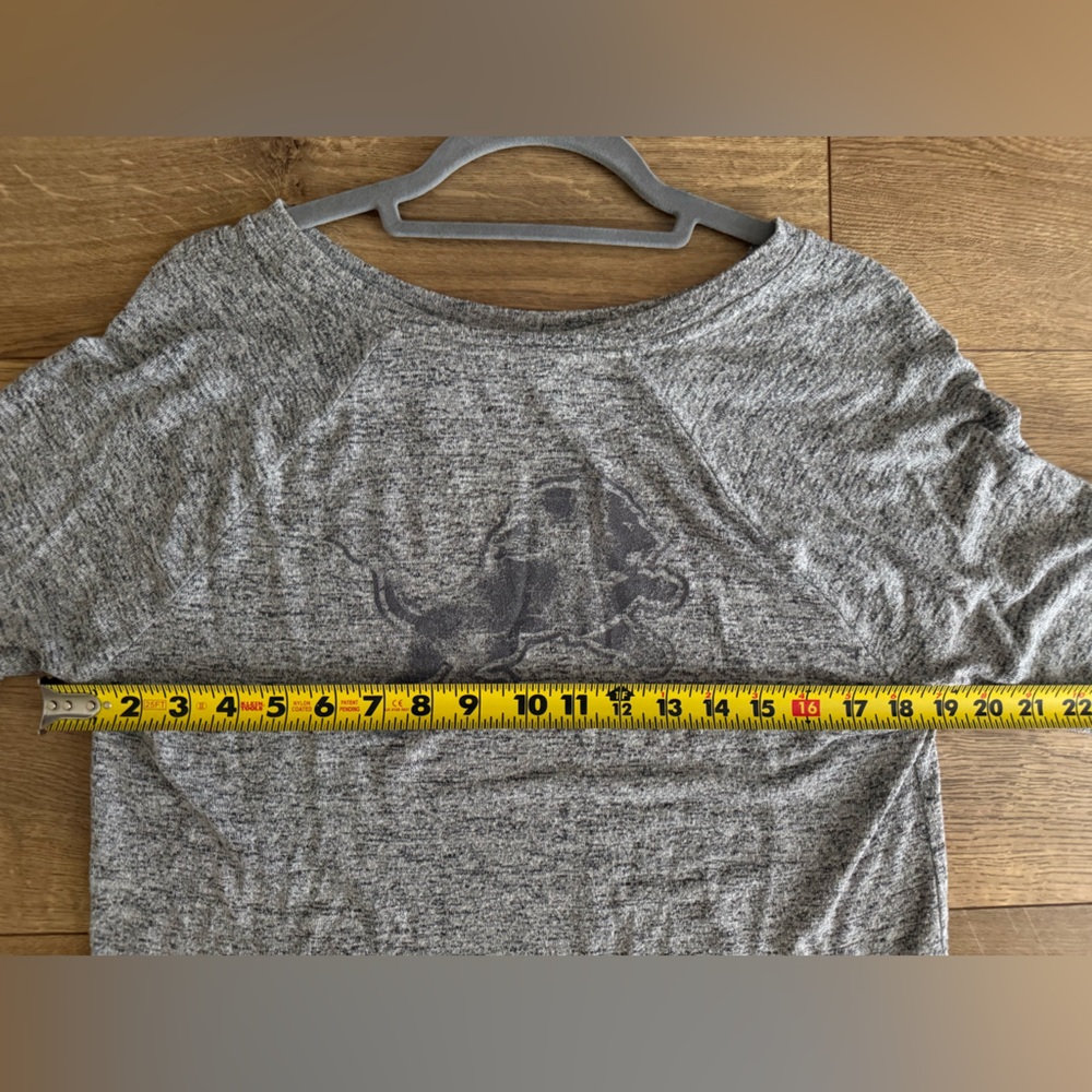 Gray Soft Faded Detroit Lions Long Sleeve - Picture 4 of 5